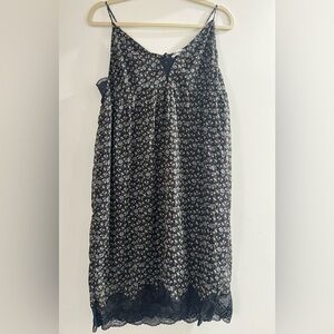 William Rast Floral Black Sleeveless Dress